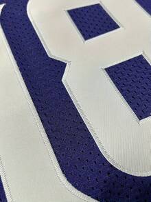 Custom-Designed Men's American Football Jersey With Embroidered Name And Number Shirt, Sizes S-XXL. Football Uniform Sports Summer - Purple - View 4