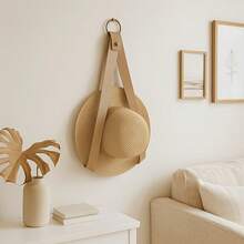 French Style Magazine Storage Bag, Sun Hat Hanger, Wall-Mounted Newspaper Rack, Minimalist Bookshelf For Wall Office Organization & Home Decor, Storage With Mail Hooks, Aesthetic Room Decoration – Includes No-Drill Hooks