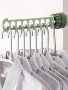 1个8孔窗台晾衣架，夹式窗台阳台晾衣架，便携式旅行窗台户外晾衣架，室内外均可使用，轻便耐用，节省空间，速干多功能衣架，夹式设计，安装简便，适用于纤细窗框，是公寓、宿舍、房车、露营旅行的理想之选，适合春夏换季晾晒衣物，时尚实用，家居配件，小巧可折叠，方便旅行携带，是理想的衣物收纳整理器。 - 彩色 - 查看 4