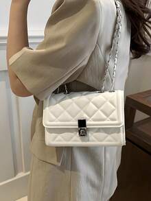 『US-Based Shipping』Quilted Crossbody Bags For Women - PU Leather Leather Cute Small Purse With Chain Strap, InsHandBag,Fashion Solid Color Quilted Square Chain Shoulder Bag, Multi-Functional Flap Banquet Bag, New Lightweight Handbag And Wallet,Casual Cell Phone Coin Purse, Diamond Lattice Chain Crossbody Bag, Simple Shoulder Small Square Bag, Women's Shoulder Bag,Designer Handbags,Carteras De Mujer Elegantes,Bolsos Para Mujer,Purses For Women,Carteras Para Mujer,Hand Bags For Women,Bolsa De Mujer,Carteras De Mujer,Luxury Bag,Designer Bag,Y2k Purse - Nhiều màu - Xem 9