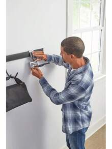 Soporte del Sistema de Almacenamiento de Garaje Rubbermaid FastTrack, Soporte de Estante de 16", Estante de Organización de Garaje para Almacenamiento o Espacio de Trabajo - Kit de riel y gancho de 5 piezas (para sistema de garaje FastTrack) - Ver 10