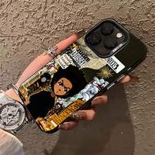 Funda de Teléfono Premium para Envío Doméstico The Boondocks Youth Anime Anti-caída Cubierta Trasera Mate  17/16/15/14/13/12/11/air/Pro/ProMax  Galaxy S20/S21/22/S23/S24/S25 Plus, Fe, Ultra, A05/A13/A15/A16/A24/A25/A35 Redmi Note13ProPlus/Note14ProPlus, Pixel, MotoG86, G56, Funda de Teléfono Duradera Antihuellas - Negro - Ver 7