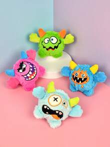 Halloween Dog Toys Monster Design Funny 3 IN 1 Interactive Pet Toys, Puppy Teething Toys Dogs Birthday Gifts, Durable Dog Balls For Small Medium Large Dogs