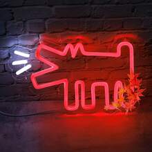 Charming Barking Puppy LED Neon Sign - Perfect ForLive Streaming Room, Room Decor ,Bedroom Decor,Halloween,Christmas Decorations,Fairy Lights,Wedding,Wall Decor,Christmas Decoration,Lamps For Bedroom,Christmas Decorations Home,Monster Energy,Gaming Gifts,Wedding Decorations,Music,Home Decor Living Room,Christmas Gifts,Halloween Halloween Costume Halloween Decorations Bar Neon Sign Bar Accessories