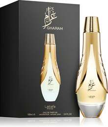 Lattafa Nước hoa Pride Gharam Eau De Parfum Spray Unisex EDP Hương thơm 3.4oz/100ml Lưu hương lâu dài Bạn gái Vợ Mẹ Bạn bè Bạn trai Chồng Cha Anh trai Sinh nhật Tiệc tốt nghiệp Du lịch Cắm trại Ngoài trời Trường học Chuyến đi khuôn viên trường Lễ hội Kỷ niệm Mùa thu Mùa thu Halloween Vẻ ngoài mùa thu Đàn ông - EDP - Xem 2