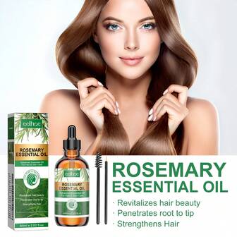 Rosemary Essential Oil, Moisturizing And Strengthening Hair Damaged Hair, Smooth Hair Care Oil