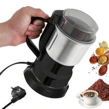 Coffee Grinder, Coffee Machine, Electric Grinder, Coffee Grinder, Electric Powder Grinder, Kitchen Small Appliances, Spice Grinder, 3-Hole EU/UK Standard Plug (Black/Silver Base), 500 Ml Large Capacity, Kitchen Appliance, Small Grinder Mixer, Suitable For Grinding Coffee, Spices, Nuts And Grains. Stocking Fillers