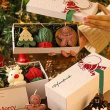 Rellenos para calcetines navideños, velas de cera de soja perfumadas 3 PIEZAS, regalos de Navidad, decoración del hogar, centro de mesa navideño, decoraciones festivas