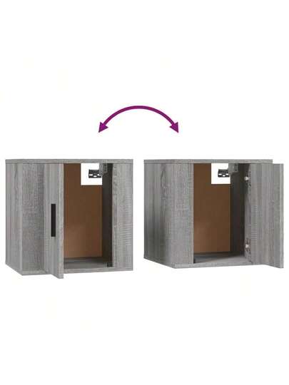 VidaXL TV Wand Units Pcs 40x34.5x40 Cm Grijs Sonoma Oak view 9