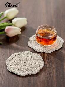 shoxil 1pc Saudi Coffee Cup, Ceramic Cup, Coffee Cup, Teacup, Matcha Cup, Water Cup, Embossed Tulip Ceramic Cup, Middle Eastern Style Coffee Cup, Handmade Hook Flower Coaster, For Home, Coffee Shop, Courtyard, Saudi National Day