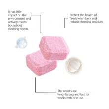 12/24/48pcs Automatic Toilet Bowl & Tank Cleaner Tablets - No Residue, Quick-Dissolving, Fragrance-Free Multi-In-1 Cleaning For Deep Cleaning & Freshness - Commercial & Home Bathroom Use (Pink Clean Bubbles), Toilet Bowl Cleaner, Efficient Cleaning, Leaving No Residue, Quickdissolving Tablets, Longlasting Freshness, Household Essentials - Pink - View 7