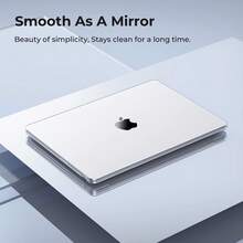 EooCoo Case Compatible With MacBook Air 15 Inch M4 2025 2024 2023 Release A3241 M3 A3114 M2 A2941 Liquid Retina Display, Plastic Hard Shell Case + Keyboard Cover + Screen Protector, Crystal Clear - 漸變閃光 - 查看 10