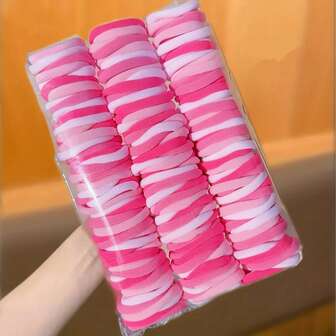 60/120/260个装玫红色高弹力发圈套装，大号运动发带，瑜伽弹力发圈，时尚简约，柔软有弹性，适合日常使用，推荐作为礼物，优雅甜美，适合上学、派对、音乐节、情人节、节日礼物、秋季、女士发饰、美发工具、美发用品、美妆配件、礼物、旅行、送给女士的礼物、美发用品、圣诞袜填充物、圣诞袜填充物、女士圣诞袜填充物、圣诞礼物、礼物、圣诞袜填充物、送给女士的礼物、礼物、圣诞礼物、成人圣诞袜填充物、成人圣诞袜填充物、美发用品、女士配饰、圣诞袜填充物、成人发饰、圣诞发饰、送给女士的礼物创意、美妆圣诞袜填充物，送给女性的圣诞礼物