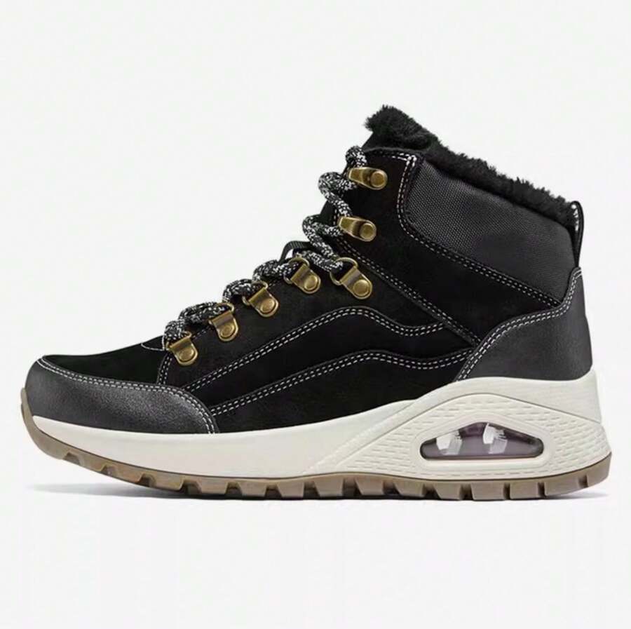 Skechers Lässige High-Top-Sneakers aus Samt mit dicker Sohle für Damen