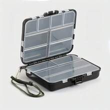 Double Sided Tackle Box Box Fishing Gear Accessory Storage Box Fishing Bait Box Mino Hard Bait Pencil Squid Fake Bait Box - Black - View 4