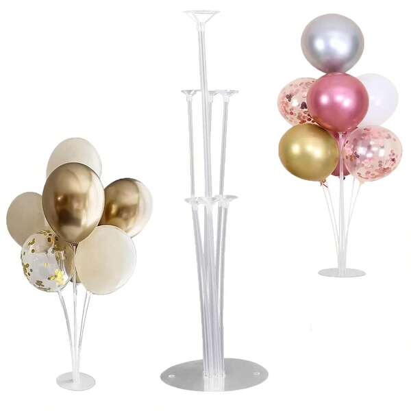 1 Piece Set Balloon Holder Reusable Balloon Tree Clear Balloon Holder Suitable For Birthday Party Decoration And Wedding Decoration.