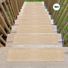 1/4/7/8/15 Pcs Outdoor Stair Treads, Non-Slip Stair Treads For Wooden Steps,Stair Runners For Wood Steps ,Durable Outdoor Stair Mat Non,Stair Treads Non Slip,Indoor And Outdoor Carpet For Stairs, Pet- Outdoor Stair Mat Non-Slip Anti-Scratch -With A Self-Adhesive Backing Stair Treads Reusable Adhesive Backing Prevent Stair Covering Mats From Moving-Stair Treads Easy Installation