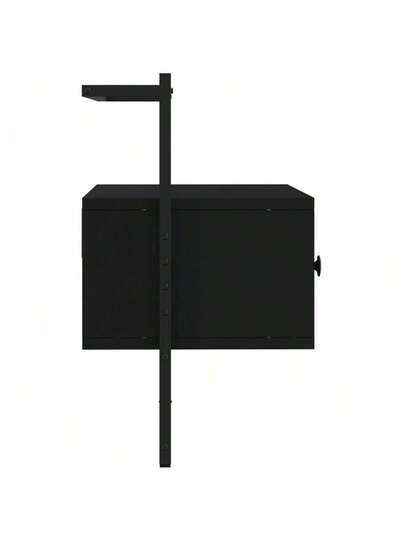 VidaXL Wand Mounted TV Cabinet 60.5x30x51 Cm, Finished Wood, Zwart view 4