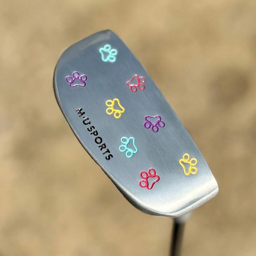 1pc Musports Claw Golf Putter With Head Cover, 32-36 Inches – Right-Handed, Steel Shaft, Zinc Alloy Head, Rubber Grip, Improves Ball Speed & Accuracy, Detachable Weight For Fit, Enhanced Ball Speed | Sports Equipment | Forged Steel Construction - Silver - View 1