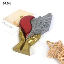Molde de silicona con forma de corazón, con forma de ala de corazón para sostener en la mano, regalo del Día de San Valentín para mamá, hija, amante, decoración del hogar DIY de moda, decoración de pared
