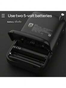 PHILIPS TAR1368 Pointer FM Radio, Mini Portable AM/FM Radio, Uses 2 AA Batteries, Headphone Jack (Batteries Sold Separately) - Black - View 3