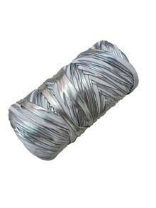 1件/200g/6600cm 手工亮面幻彩布條紗線 人造皮革布條紗線，適用DIY鉤針編織包、手工藝、情人節禮物 - 彩色 - 查看 13