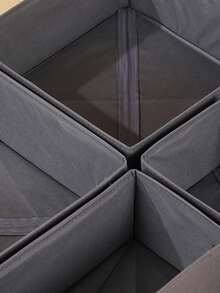 1/3/6/9/12 Pack Foldable Cloth Storage Box Closet Dresser Drawer Organizer Fabric Baskets Bins Containers Divider For Clothes Underwear Bras Socks Lingerie Clothing