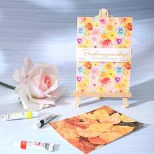 have a good day 30pcs/Pack Watercolor Flower Theme Scrapbooking Paper, DIY Decoration Non-Adhesive Material Paper, Holiday Gift, Handmade Collage Material, Personalized Scrapbook Planning Creative School Stationery