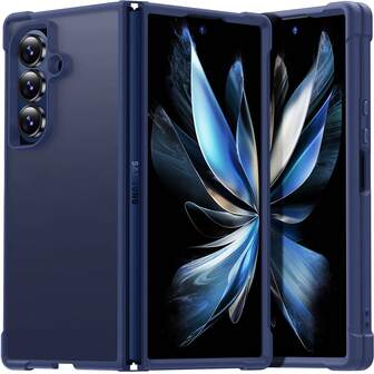 1 件黑色/灰色/海军蓝高端奢华 Z 形折叠 6/7 肤感哑光半透明可折叠手机壳，优质 PC+TPU 加厚边角防震保护，握感舒适，男女通用，理想的生日/节日礼物