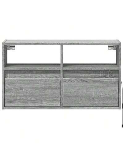 VidaXL TV Wand Unit LED 80x31x45 Cm Grijs Sonoma Oak view 6
