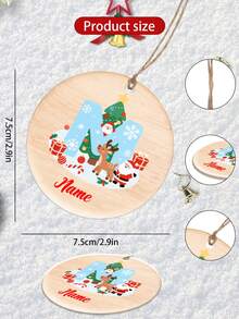 Decorazioni natalizie personalizzate, decorazioni natalizie con alfabeto personalizzato, regali di Natale con nome personalizzato, regali di Natale per i nipoti, Babbo Natale, Natale, addobbi fai-da-te, ornamenti natalizi per la famiglia 2025, decorazioni natalizie, regali per la famiglia, ricordo in acrilico, decorazioni natalizie per la casa, motivo albero di Natale - Stile A - Visualizzare 5