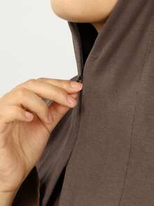 1 pieza Diadema versátil de unicolor para mujer, pañuelo para la cabeza simple, pañuelo musulmán transpirable para protección solar, hiyab de viscosa ligero adecuado para turbante diario