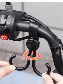 5个装多功能电动滑板车挂钩，重型悬挂式挂钩，婴儿车包夹，儿童推车通用挂钩 - 彩色 - 查看 2