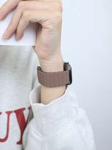 1条男女通用磁吸表带，兼容，适用于42mm、38mm、40mm、41mm、44mm、45mm、46mm、49mm尺寸，时尚智能手表替换表带，适用于Series Ultra2、Ultra SE2、SE 11、10、9、8、7、6、5、4、3、2、1 - 彩色 - 查看 3