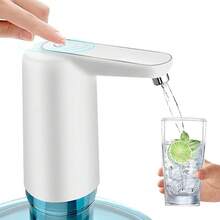 Bomba eléctrica dispensador agua garrafón USB Hogar Oficina Camping - blanco - Ver 13