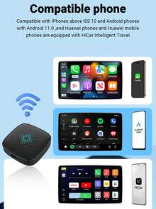 XUDA 全新五合一车载AI盒子，支持高清输出，兼容Android 14/Carplay/Android Auto/HiCar，并可在四种操作系统间切换。4+32GB/4+64GB两种存储容量可选，提供高性能、多功能、稳定流畅的运行体验，并内置多种应用程序。