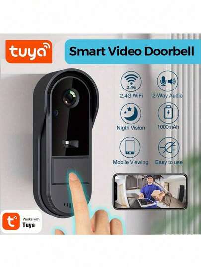 Smart Doorbell Intercom Wireless Doorbell With Visual Wi-Fi Video Doorbell Wireless Doorbell With Camera Application Connection