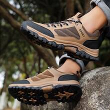 New Unisex Casual Sports Shoes, Non-Slip Walking Shoes, Durable TPR Outsole Hiking Shoes, Suitable For Outdoor Travel, Walking, Running, Work