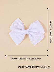 2pcs Kids/Teens Plain Butterfly Hair Clips, Suitable For Everyday Use