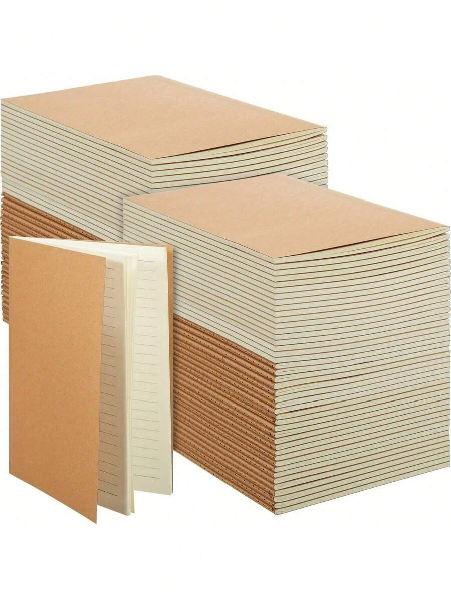 5 Softcover Notebooks (5.5" X 7.8" / A5 Size) - Bulk Pack, Suitable For Writing, Sketching And Office Use; Lined Pages - Perfect For School, Office And Daily Notes. School Supplies - D - View 1