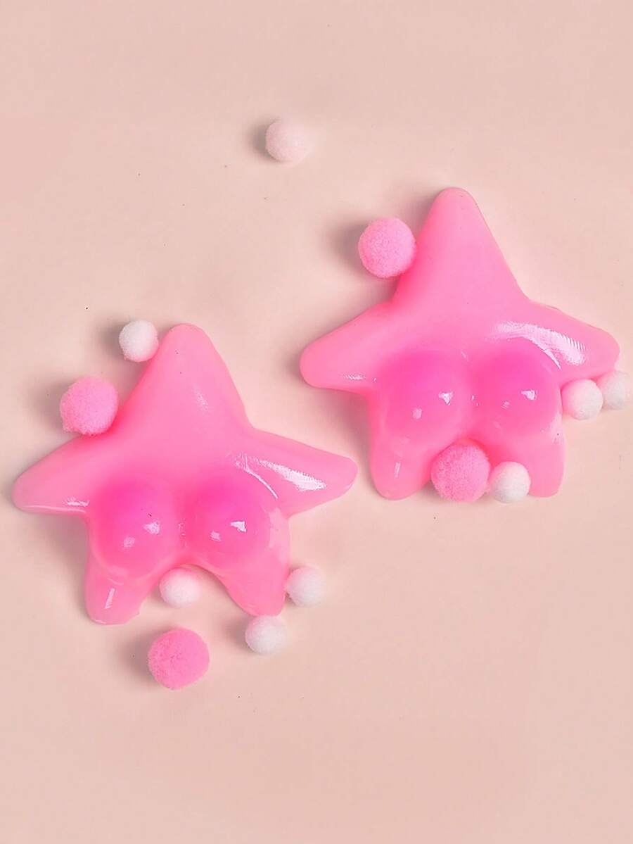 1PC Funny Patrick's Is Soft And Slow To Rebound Squishy Toys – Ultra Soft, Slow Rebound Slime Texture Stress Relief Toys,Pink For Girls,Kids Toys,Realistic Food Simulation, Perfect For Party Favors, Holiday Gifts And Birthday Presents - 彩色 - 查看 1