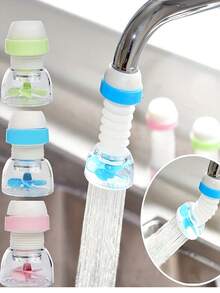 1/2/3 piezas Extensor giratorio para grifo de cocina con función de ahorro de agua - Plástico, se ajusta a grifos estándar, fácil instalación para lavar platos y limpiar verduras, accesorio práctico, conexión confiable, diseño a prueba de salpicaduras, estructura compacta, construcción resistente, esencial para los artículos, accesorios y herramientas de cocina de los usuarios - grifo a prueba de salpicaduras - Ver 2