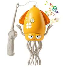 لعبة أخطبوط بمستشعر حركة، تتجنب العوائق تلقائيًا، تزحف وترقص، مع أضواء وموسيقى، تحتاج إلى 3 بطاريات AAA (غير مشمولة)