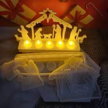 Molde de resina para hacer decoraciones religiosas, adornos de iglesia de sacerdote, regalos religiosos