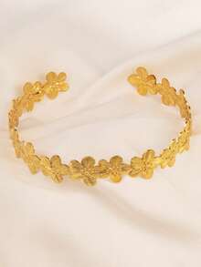 1pc Versatile Fashionable Retro Floral Choker Necklace - Flower Necklace - View 3