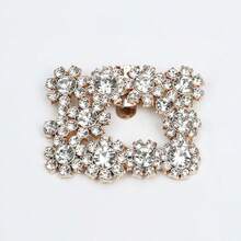 Square Rhinestone Shoe Clips Elegant Shoe Accessories Sparkly Shoe Clips For Women