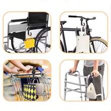 5个装多功能电动滑板车挂钩，重型悬挂式挂钩，婴儿车包夹，儿童推车通用挂钩 - 彩色 - 查看 10