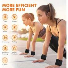 2pcs 1lb/453.59g Adjustable Wrist & Ankle Weights, Silicone & Iron Material, No Charging Or Battery Needed, Suitable For Strength Training, Home Fitness, Running And Yoga