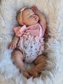 New Arrival Reborn Baby Dolls 19 Inch 48 CM Reborn Dolls Lifelike Newborn Toddler Girl Dolls Soft Cloth Body Best Birthday Set For Kids 3+ - 粉色 - 查看 8