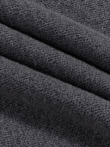 Women's Loose Fit Gray Round Neck Pullover Sweater, Casual For Autumn